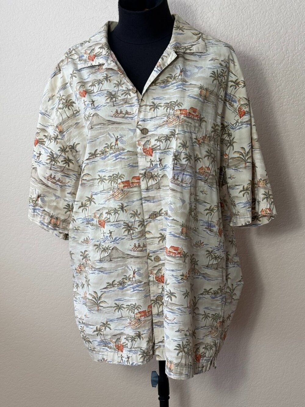 Batik Bay Men's XL Cotton Hawaiian Tropical Aloha Shirt